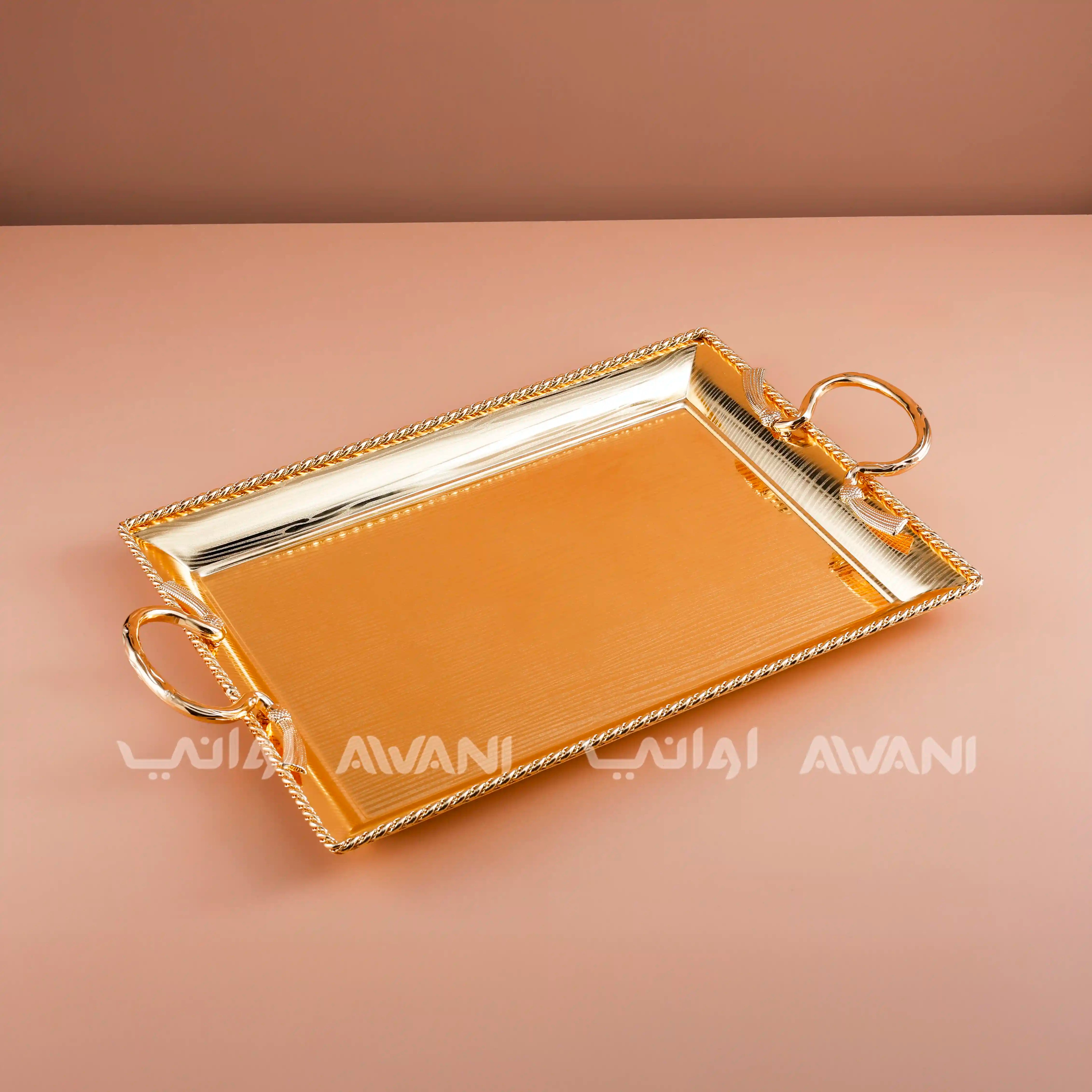 Metal Tray Gold