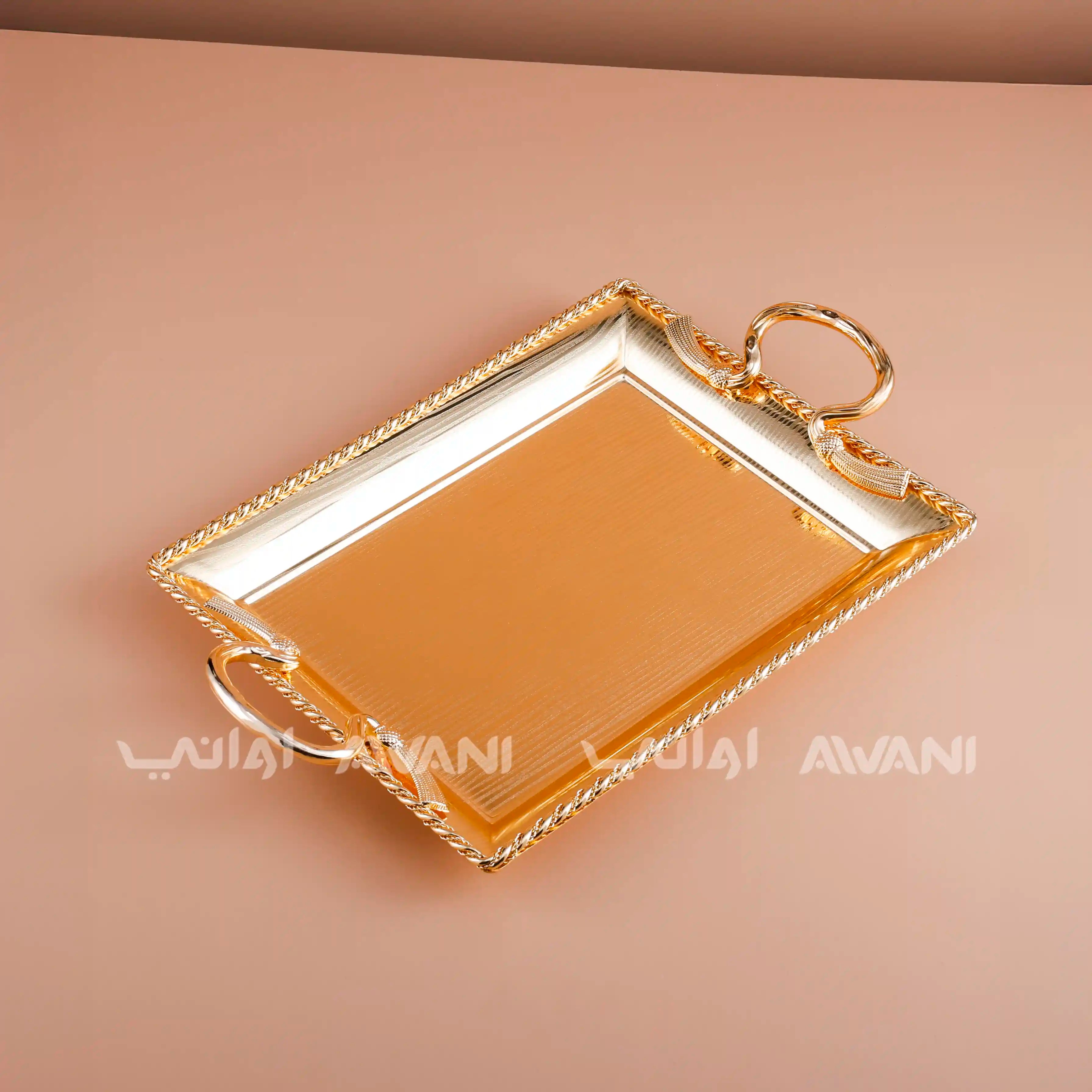 Metal Tray Gold