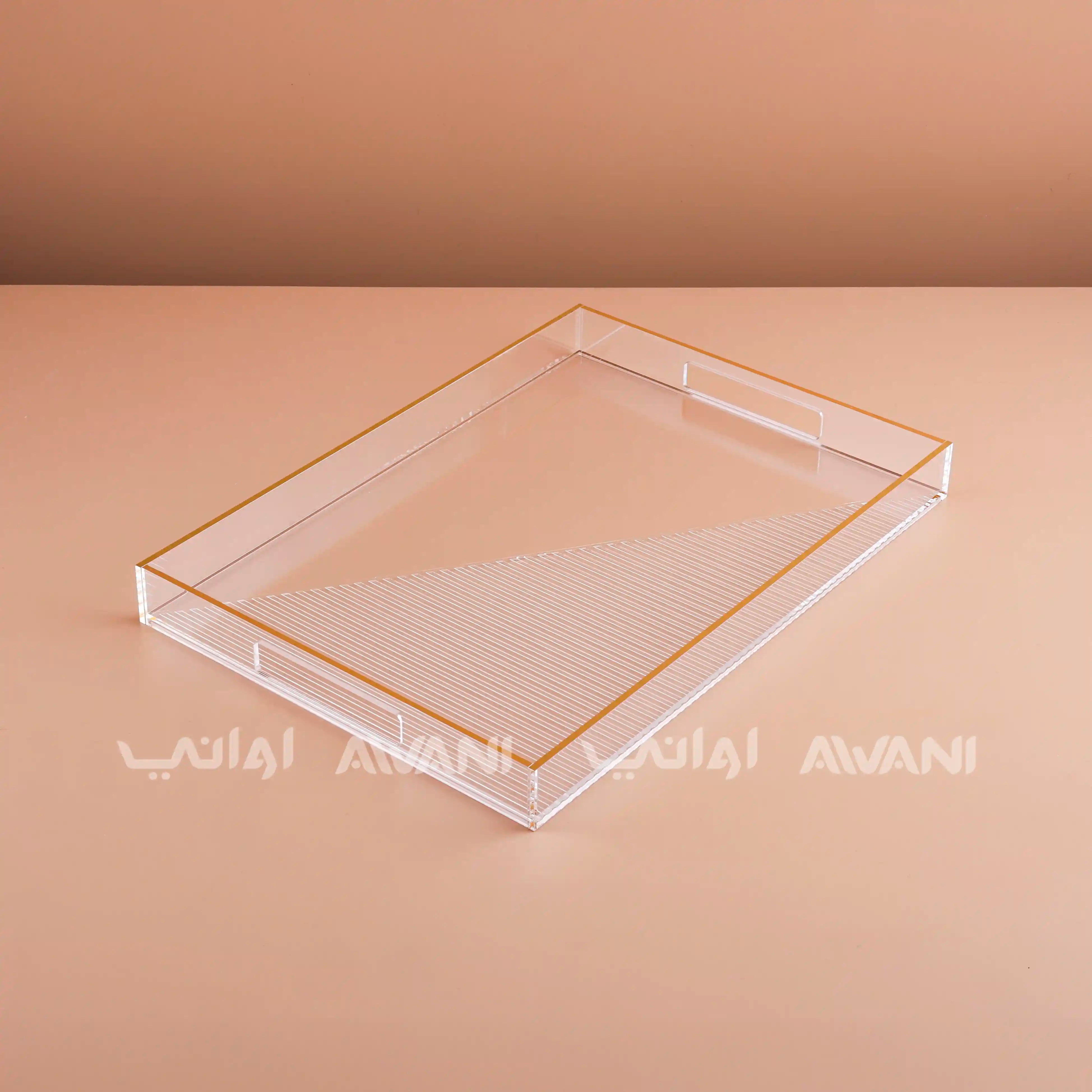 Sawani (Tray) - Gold and Clear