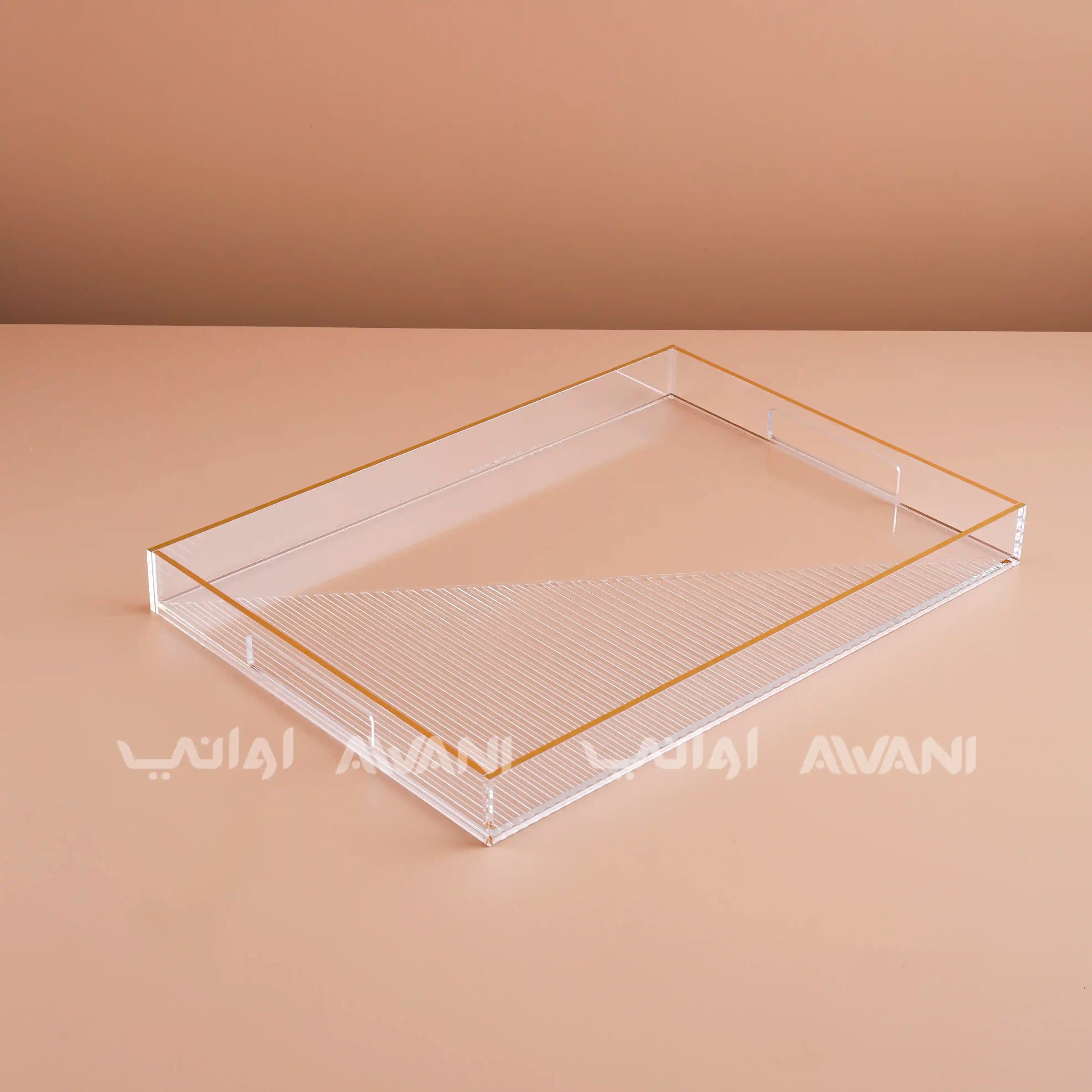Sawani (Tray) - Gold and Clear