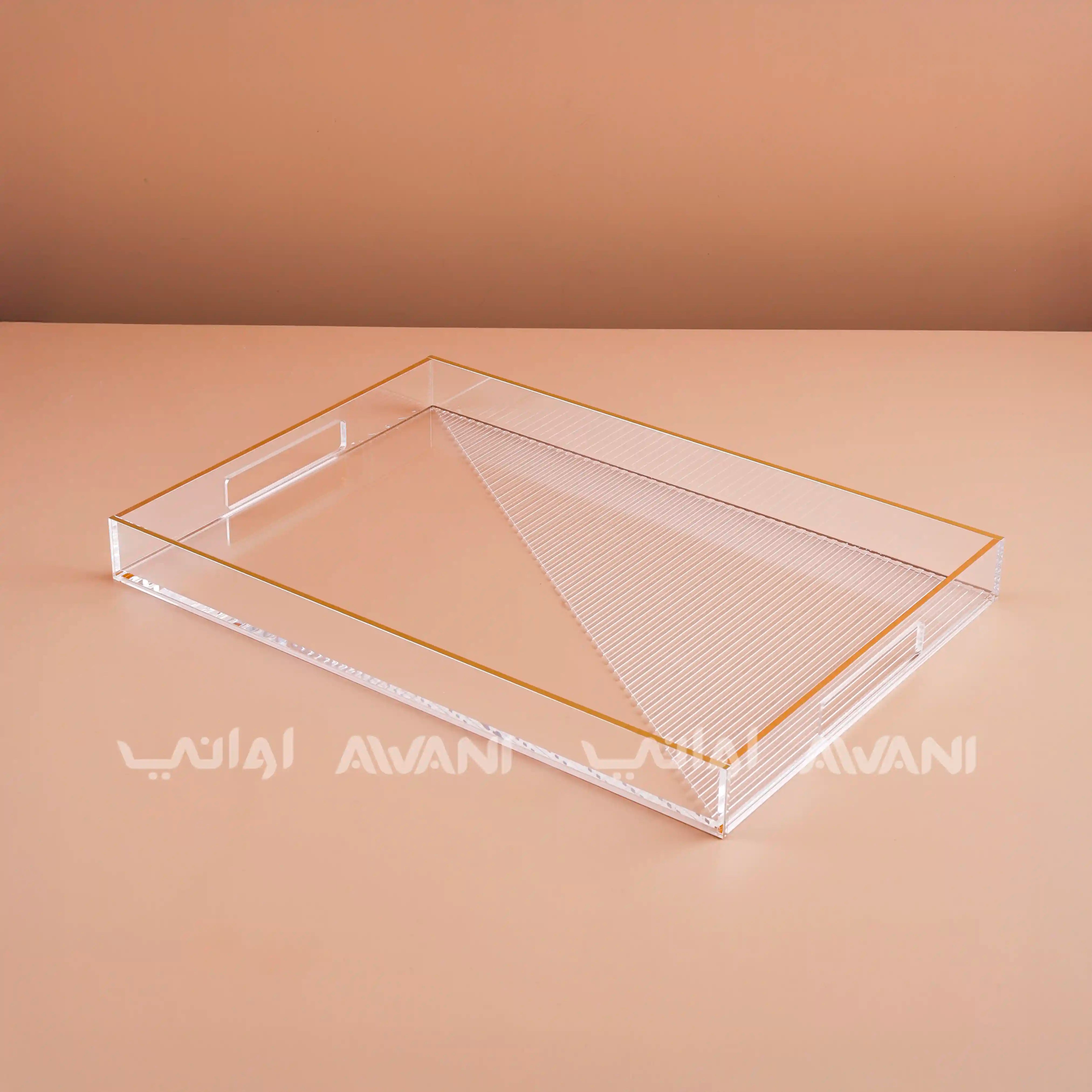 Sawani (Tray) - Gold and Clear