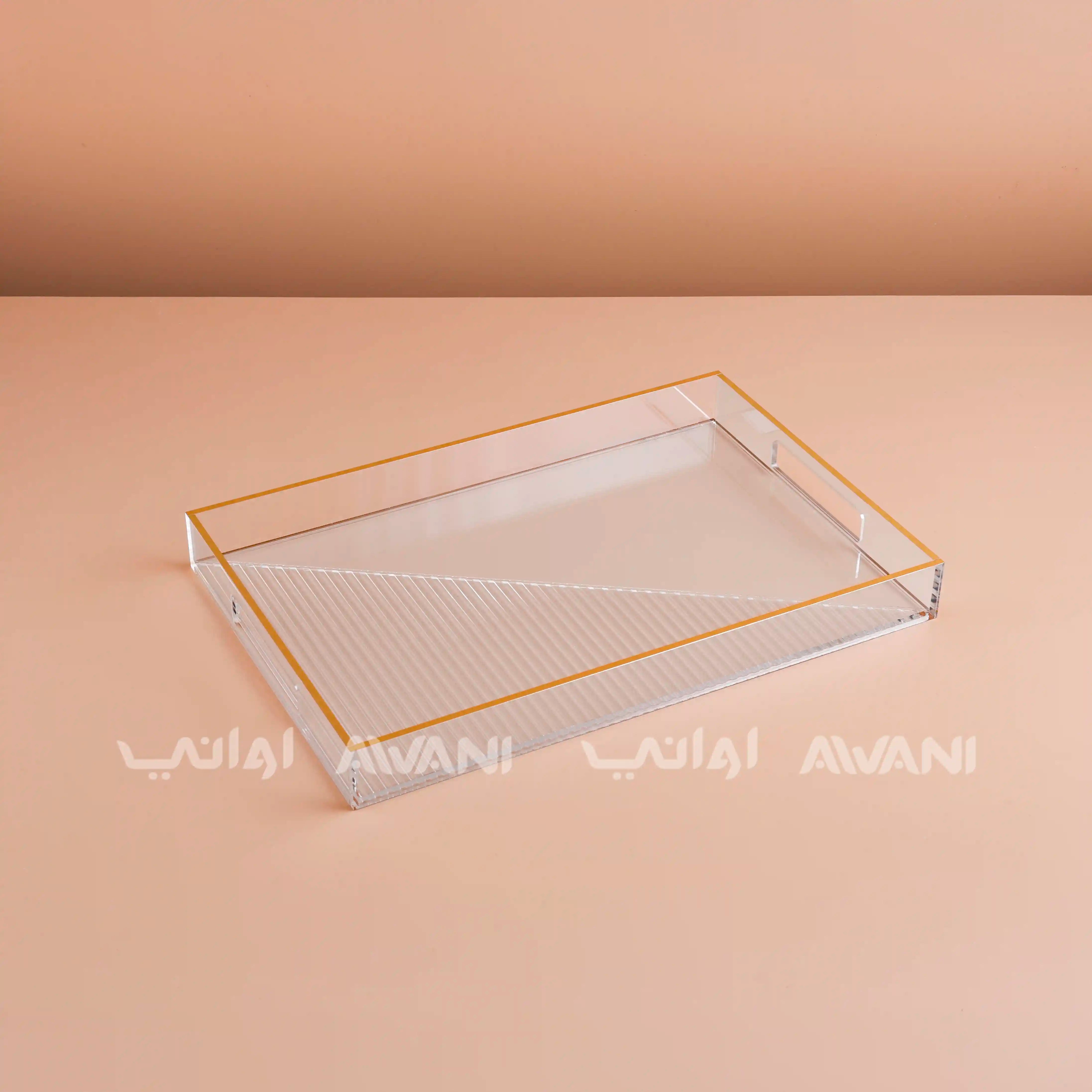 Sawani (Tray) - Gold and Clear
