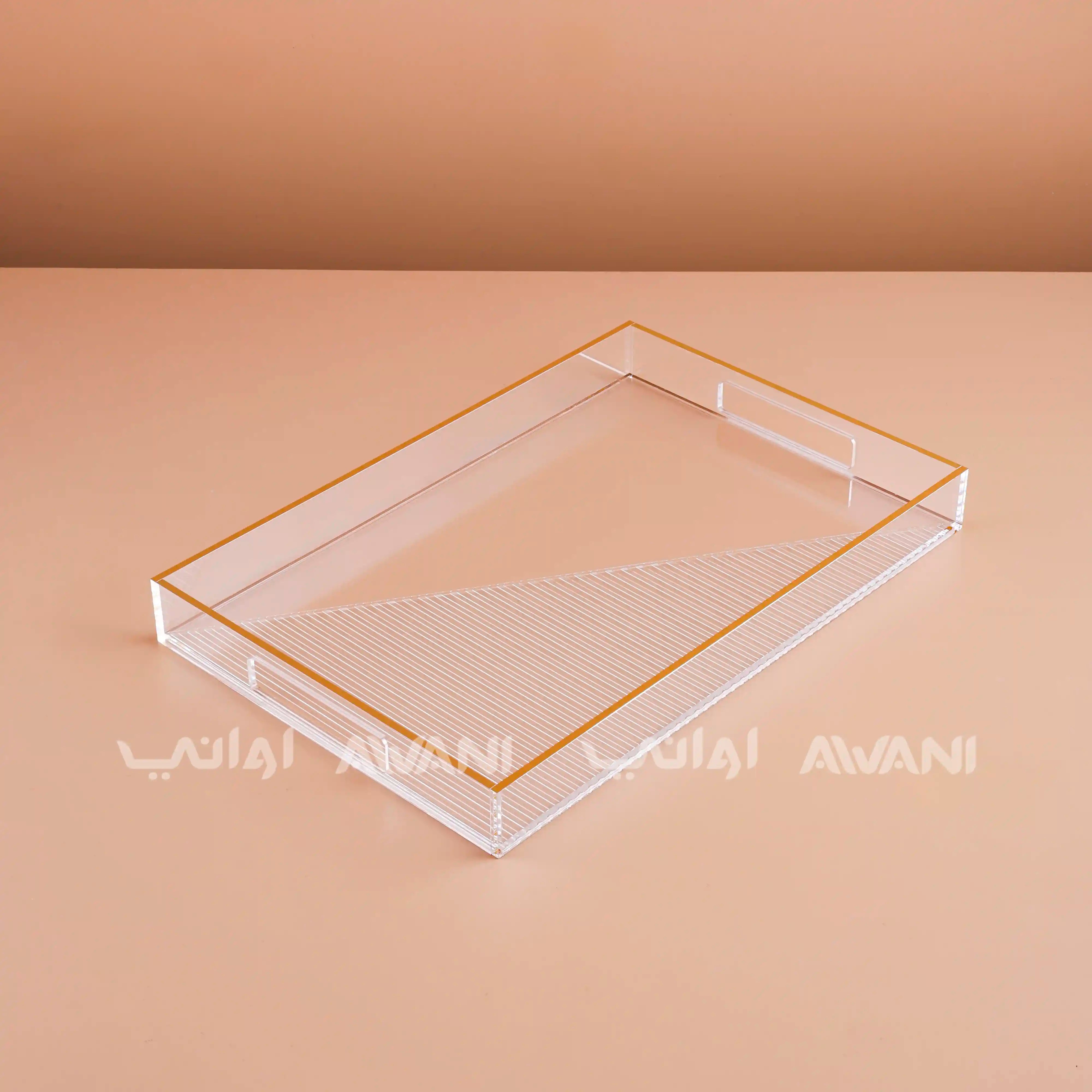Sawani (Tray) - Gold and Clear