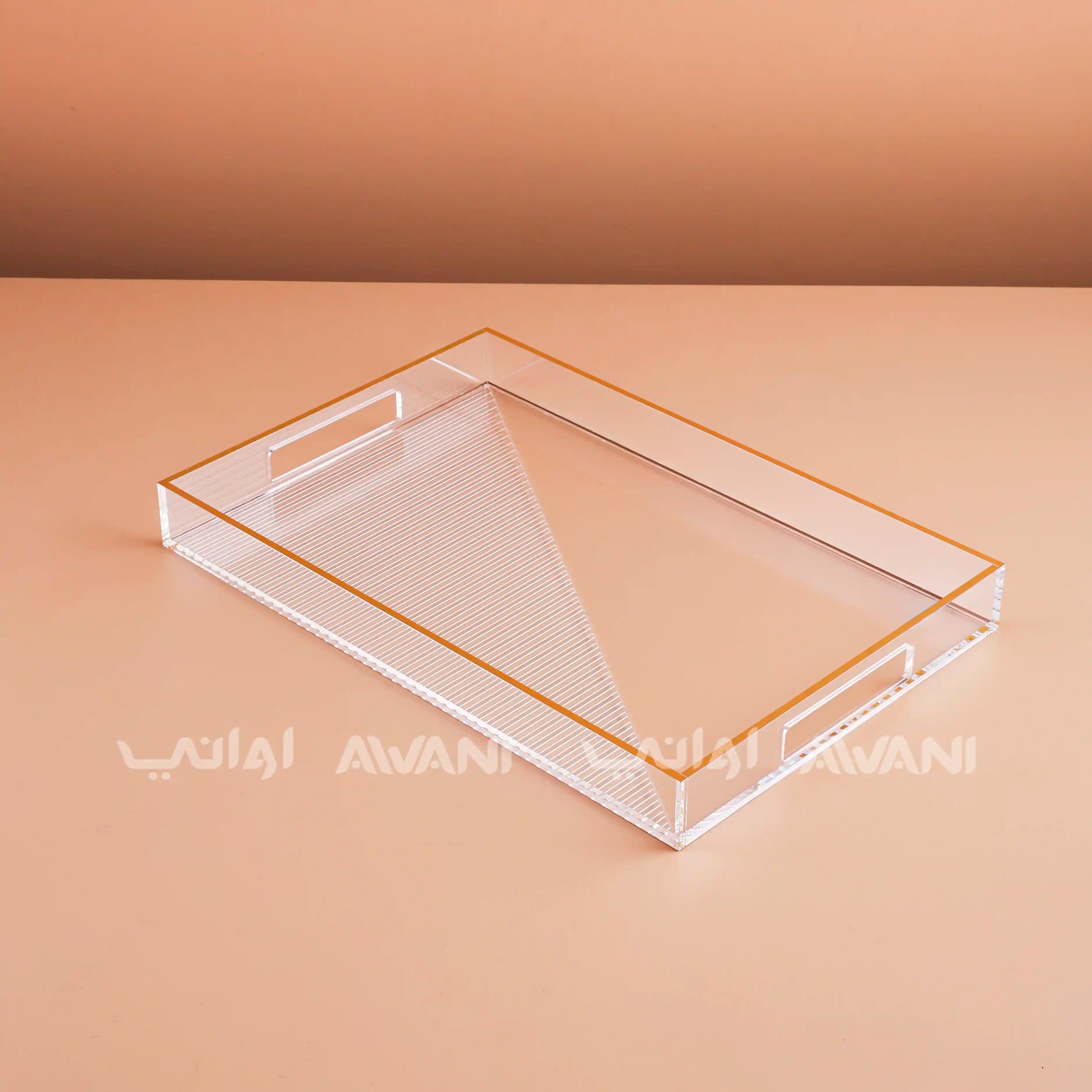 Sawani (Tray) - Gold and Clear