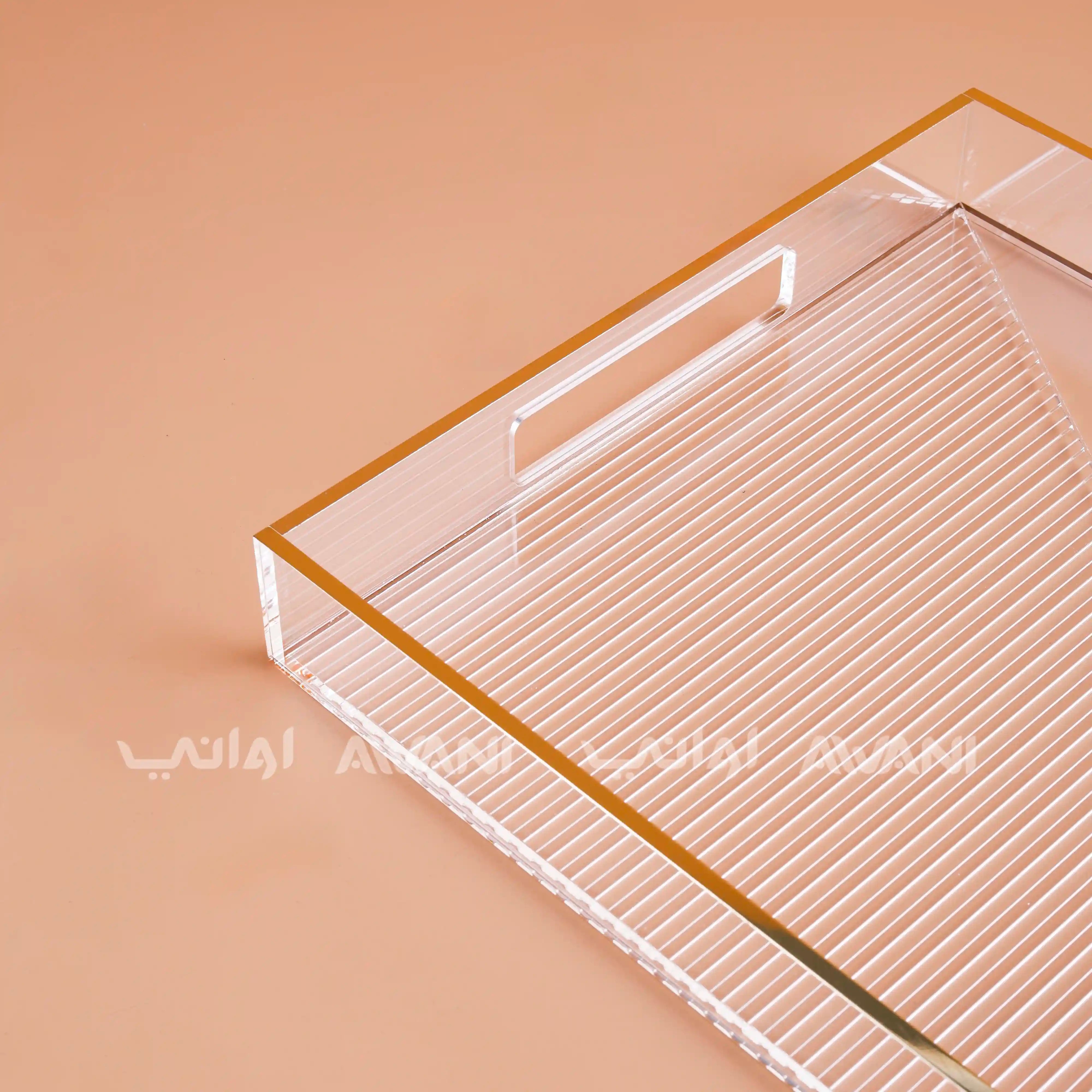 Sawani (Tray) - Gold and Clear