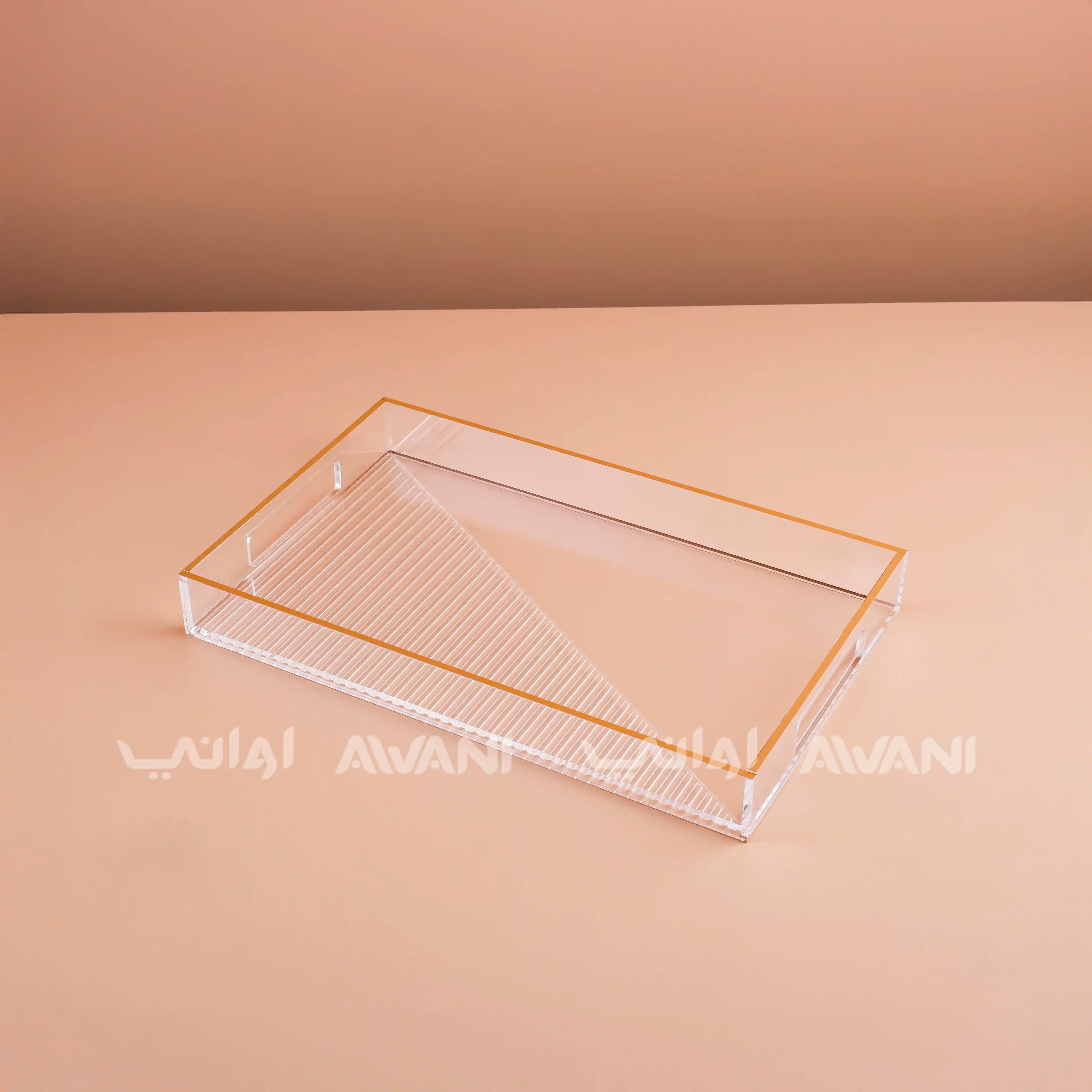 Sawani (Tray) - Gold and Clear