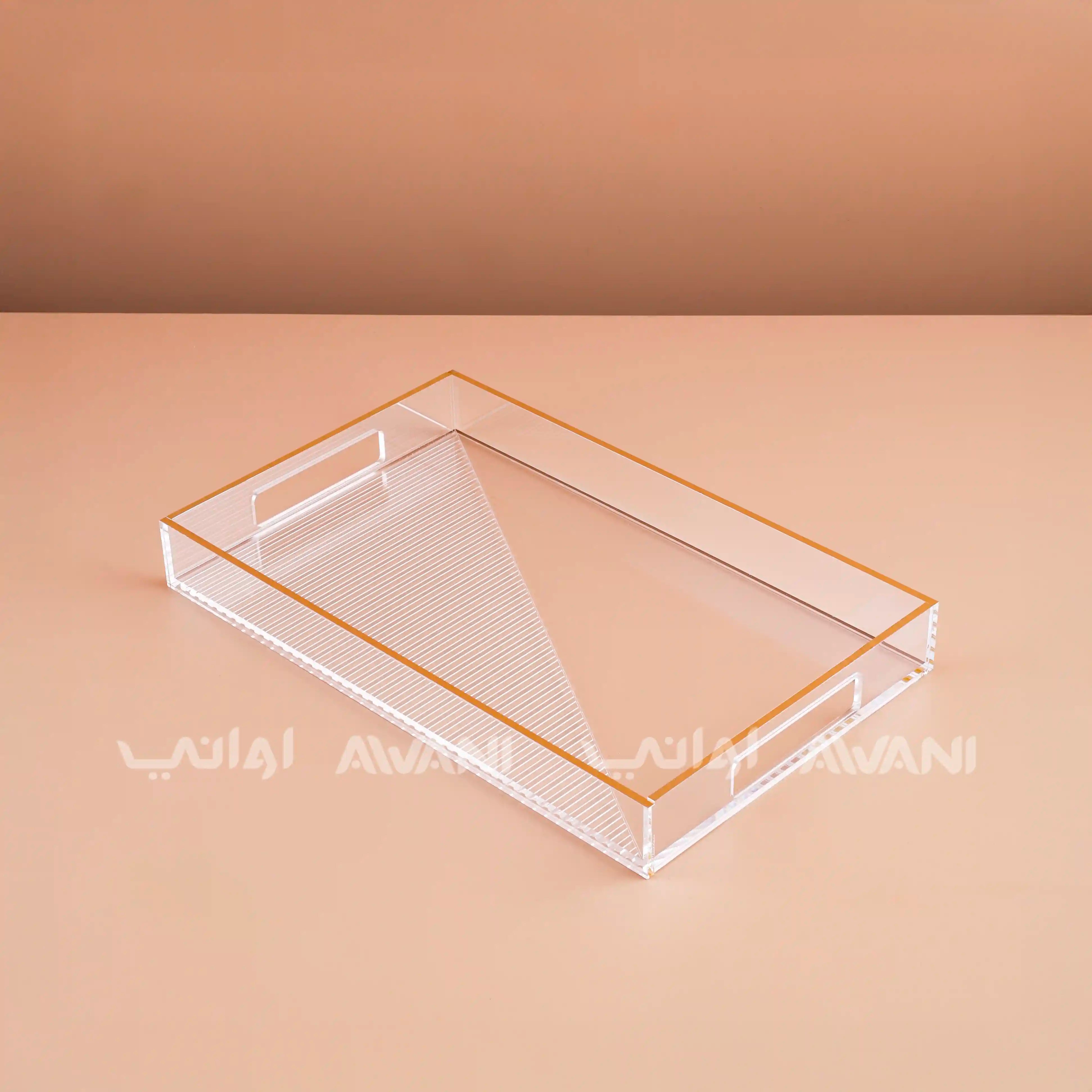 Sawani (Tray) - Gold and Clear