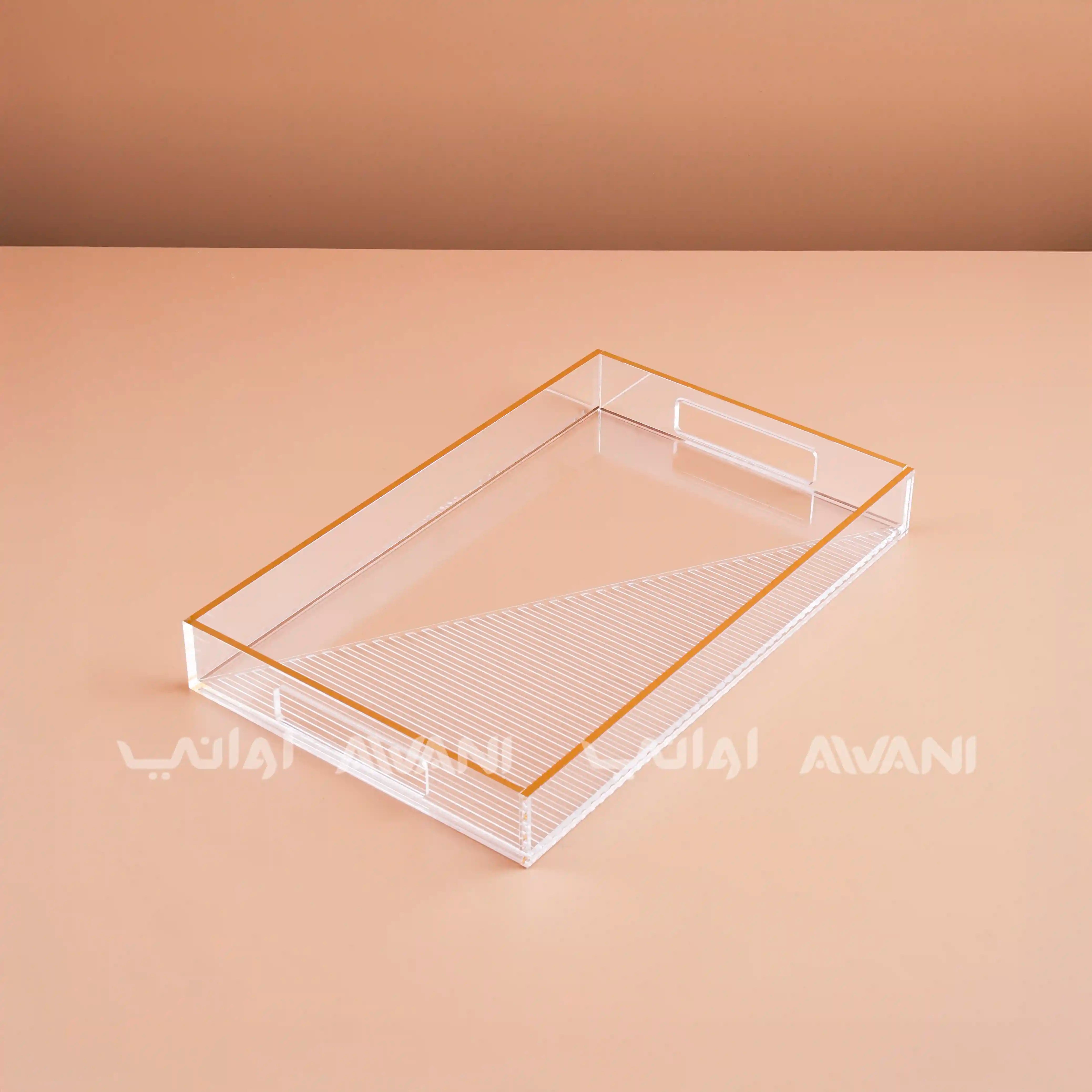 Sawani (Tray) - Gold and Clear