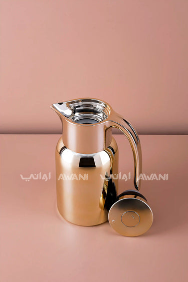 Sleek Modern Flask 1 L Gold