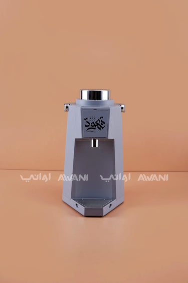 1.9L Thermal Beverage Flask Dispenser - Light Gray with chrome accents.