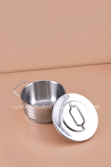 2.5 L Stainless Steel Casserole Pot (18×10 cm)