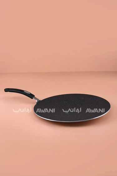36 cm Non-Stick Granite-Coated Flat Tawa – Round Griddle & Crepe Pan
