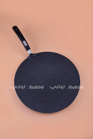36 cm Non-Stick Granite-Coated Flat Tawa – Round Griddle & Crepe Pan