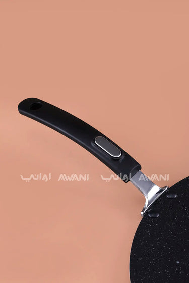 28 cm Non-Stick Granite-Coated Flat Tawa – Round Griddle & Crepe Pan