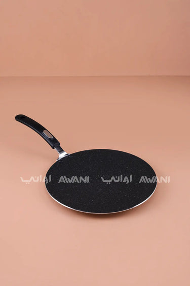 28 cm Non-Stick Granite-Coated Flat Tawa – Round Griddle & Crepe Pan