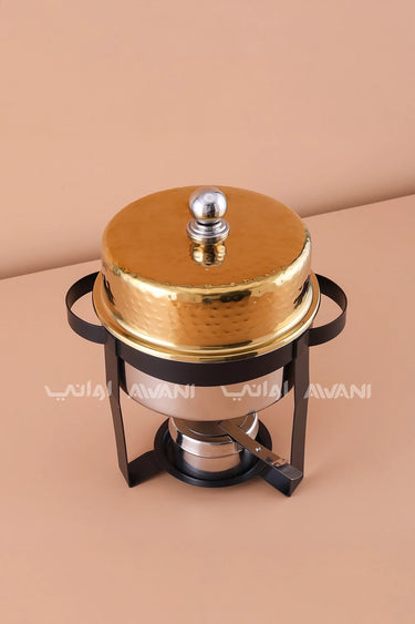 Tri-Glow Chafing Dish – Gold, Silver & Black 2 L