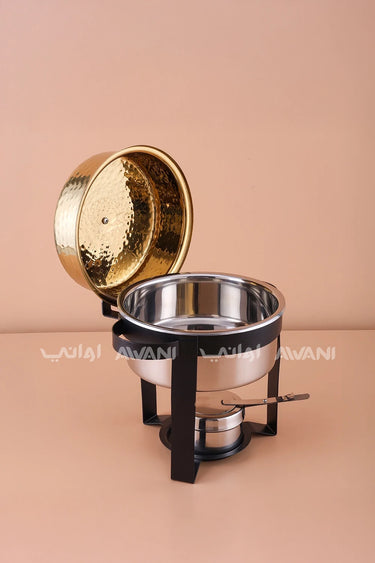 Tri-Glow Chafing Dish – Gold, Silver & Black 2 L