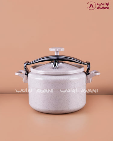18 Litre Premium Granite Coated Pressure Cooker – Heavy-Duty Aluminium, Elegant Beige Finish