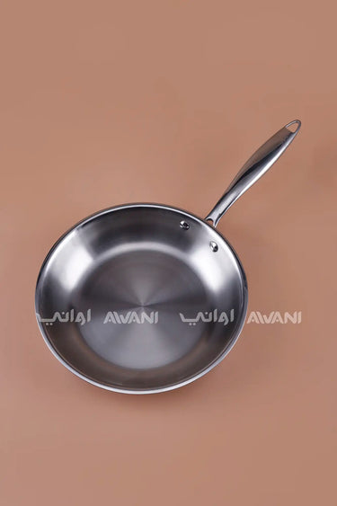 24 Cm Stainless Steel Frying Pan – Polished Skillet