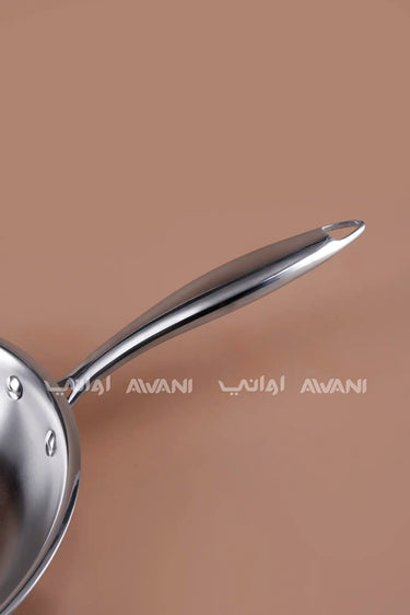24 Cm Stainless Steel Frying Pan – Polished Skillet