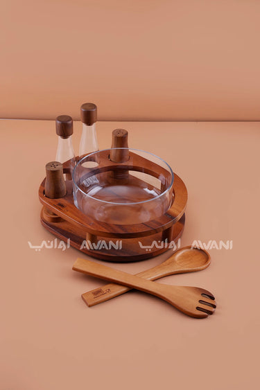 Wooden Salad Bowl Set – Complete Serving Set