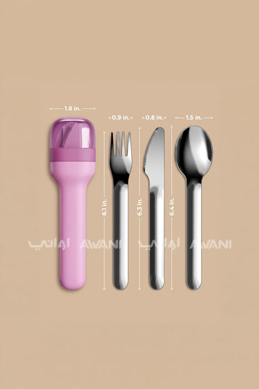 Pocket Utensils: The Ultimate Slim & Portable 3-Piece Cutlery Set