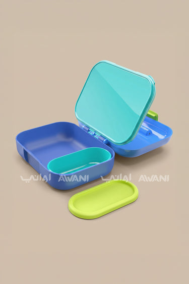 Zoku Neat Bento (Blue) Smart, Compact & Mess-Free