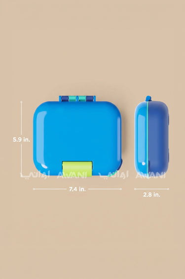 Zoku Neat Bento (Blue) Smart, Compact & Mess-Free