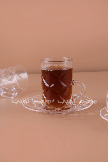 12 Pcs Istikan Tea Cup & Saucer Set
