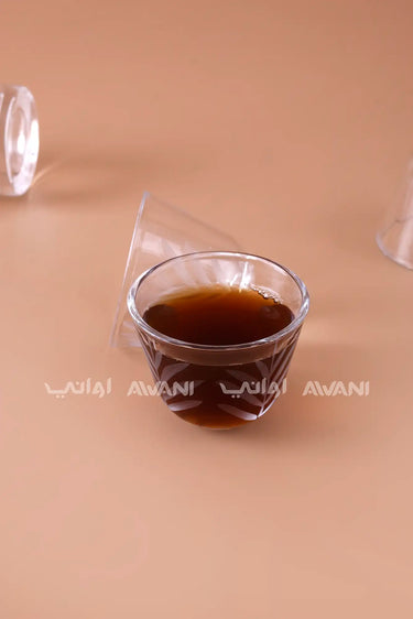 18-Piece Leaf Design Glass Tea & Arabic Coffee Set