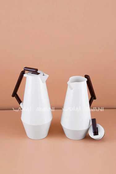 Silver & Black Handle Stainless Steel Thermal Carafe – 2-Pack