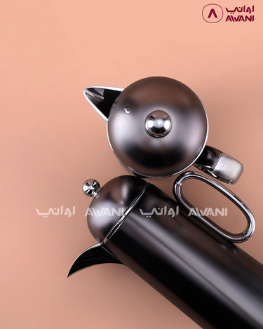 Crystal Gray Thermal Flask Set - (2 Pcs – 1+1 L)