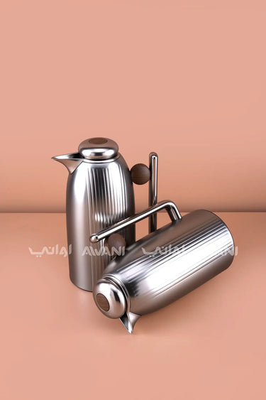 MATT+L COFFE WOODEN 2PCS FLASK SET