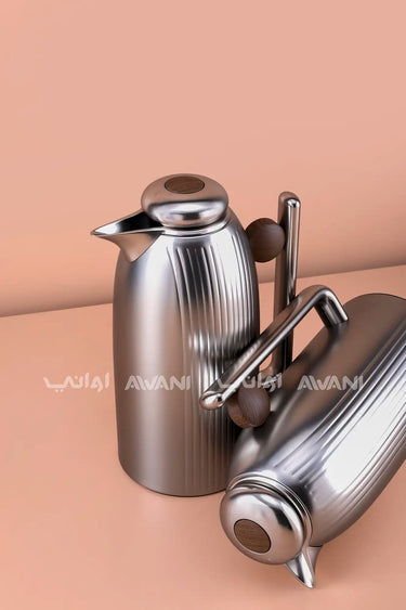 MATT+L COFFE WOODEN 2PCS FLASK SET
