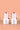 Dallah Set - Rippled Design - 2pcs - Half white + Silver
