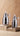 Silver Hammered Thermal Flask Set with Clear Handle (2 Pieces) – 0.75L & 1.0L