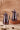 Dark Brown Arabic Coffee & Tea Dallah Set with Black Handles – 1L + 1L