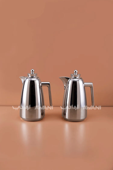 Vacuum Flask Set – 1L + 1L, Silver.