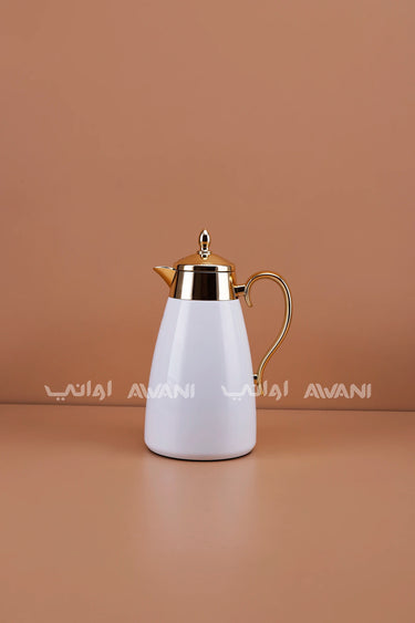 White and Gold Thermal Vacuum Flask (1300ML)