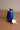 Blue thermos with silver lid - 1L