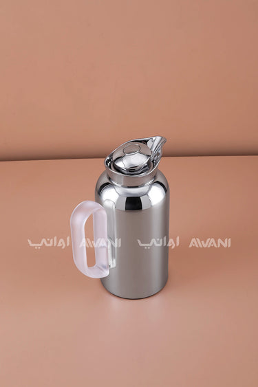 FLASK 0.5LTR SILVER/ICED HANDLE