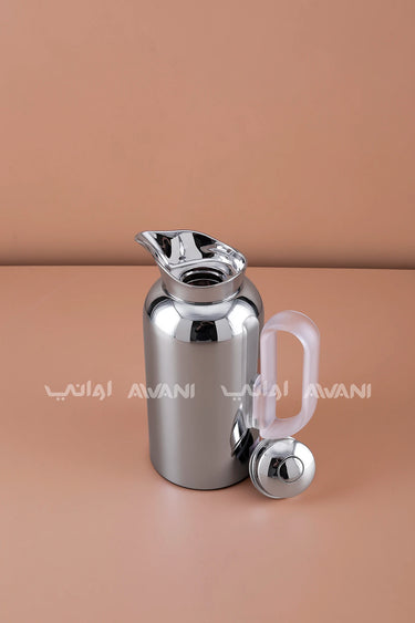 FLASK 0.5LTR SILVER/ICED HANDLE
