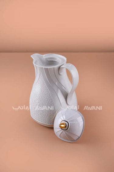 Arabic Dallah – Regal Insulated Tea Server with Gold Accents - 0.6 L