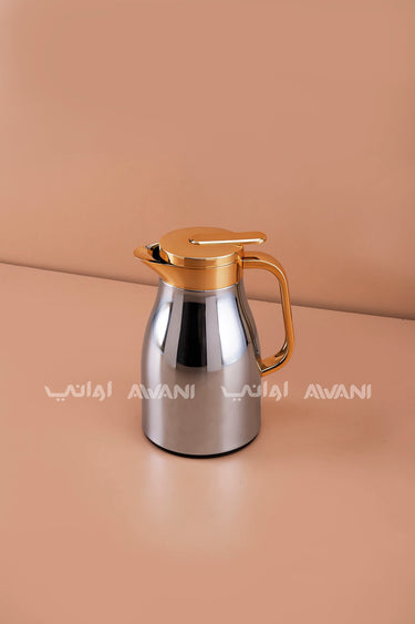 0.65L Thermal Carafe - Keep Drinks Hot or Cold -Silver and Gold