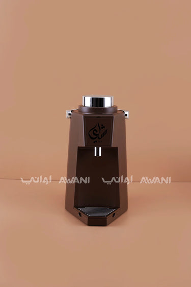 1.9L Thermal Beverage Flask Dispenser - Dark Brown / Off-White