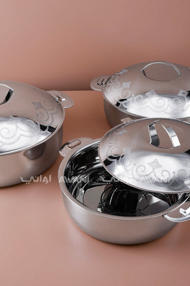3/4/6 SILVER MEDIUM HOTPOT SET