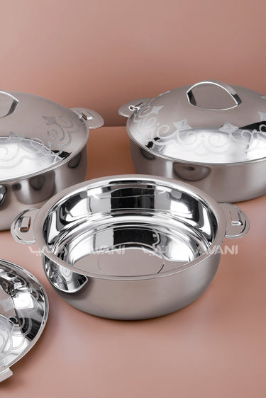 3/4/6 SILVER MEDIUM HOTPOT SET