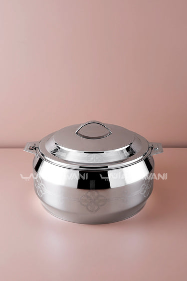 Silver Hot Pot Stainless Steel Casserole - 7500ML