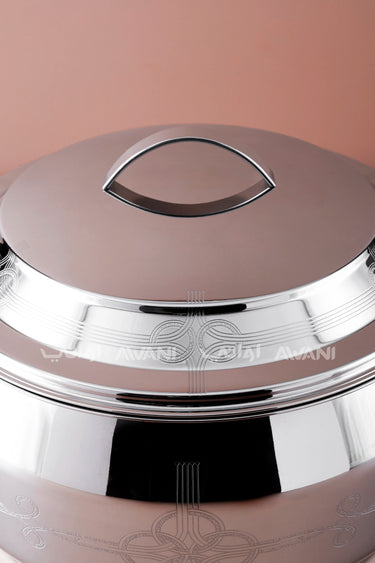 Silver Hot Pot Stainless Steel Casserole - 7500ML