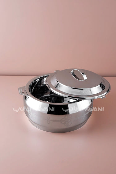 Silver Hot Pot Stainless Steel Casserole - 7500ML